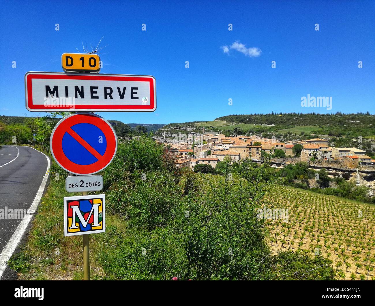 Minerve, uno dei più bei villaggi di Francia. Occitanie Foto Stock