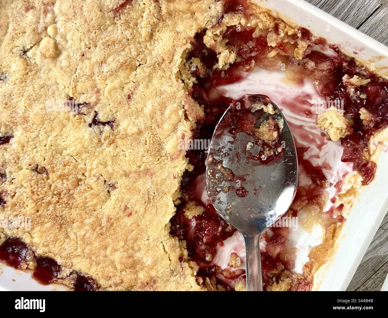 Dump torta vista dall'alto Foto Stock