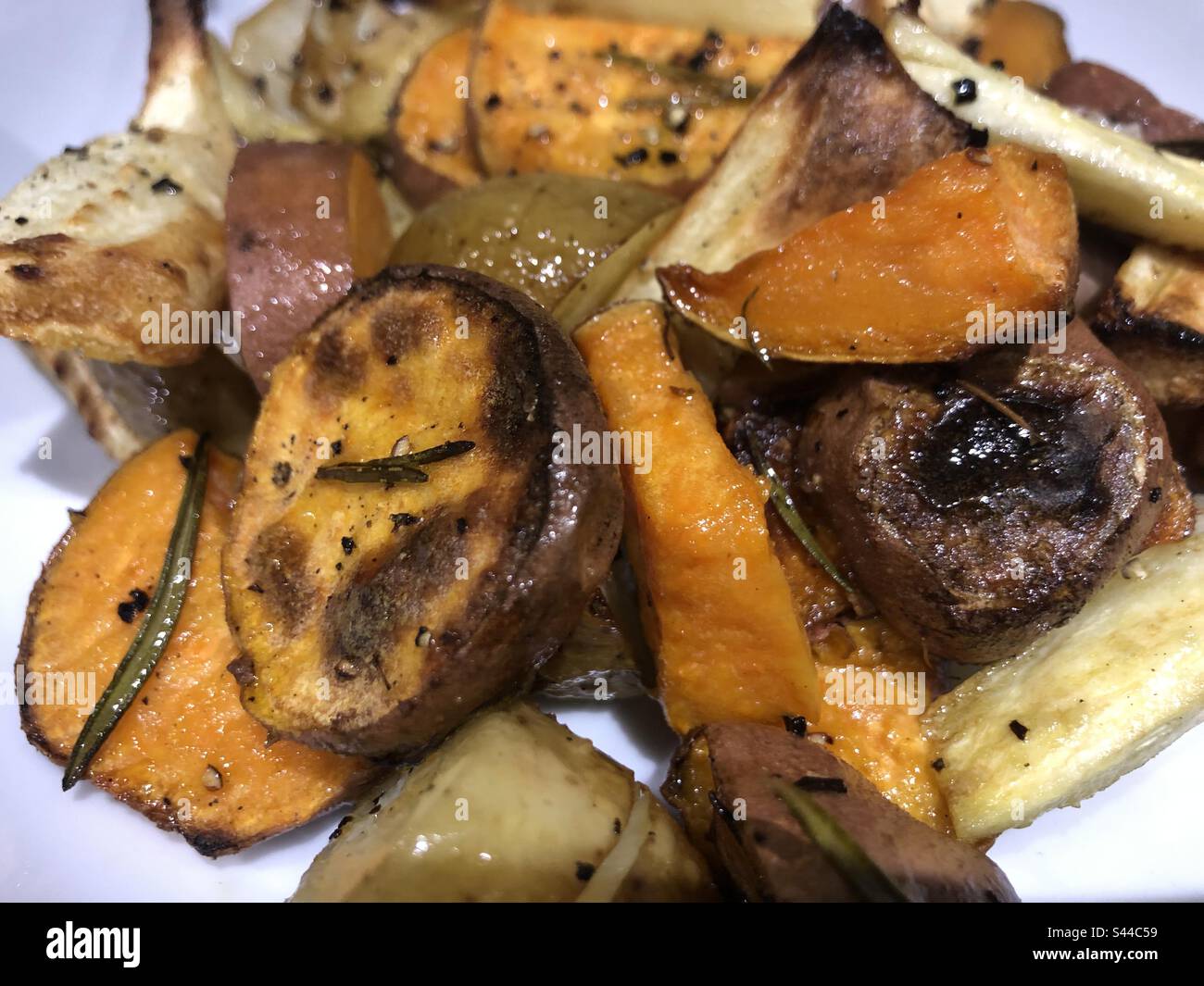 Verdure arrosto - Immagine stock catturata con smartphone