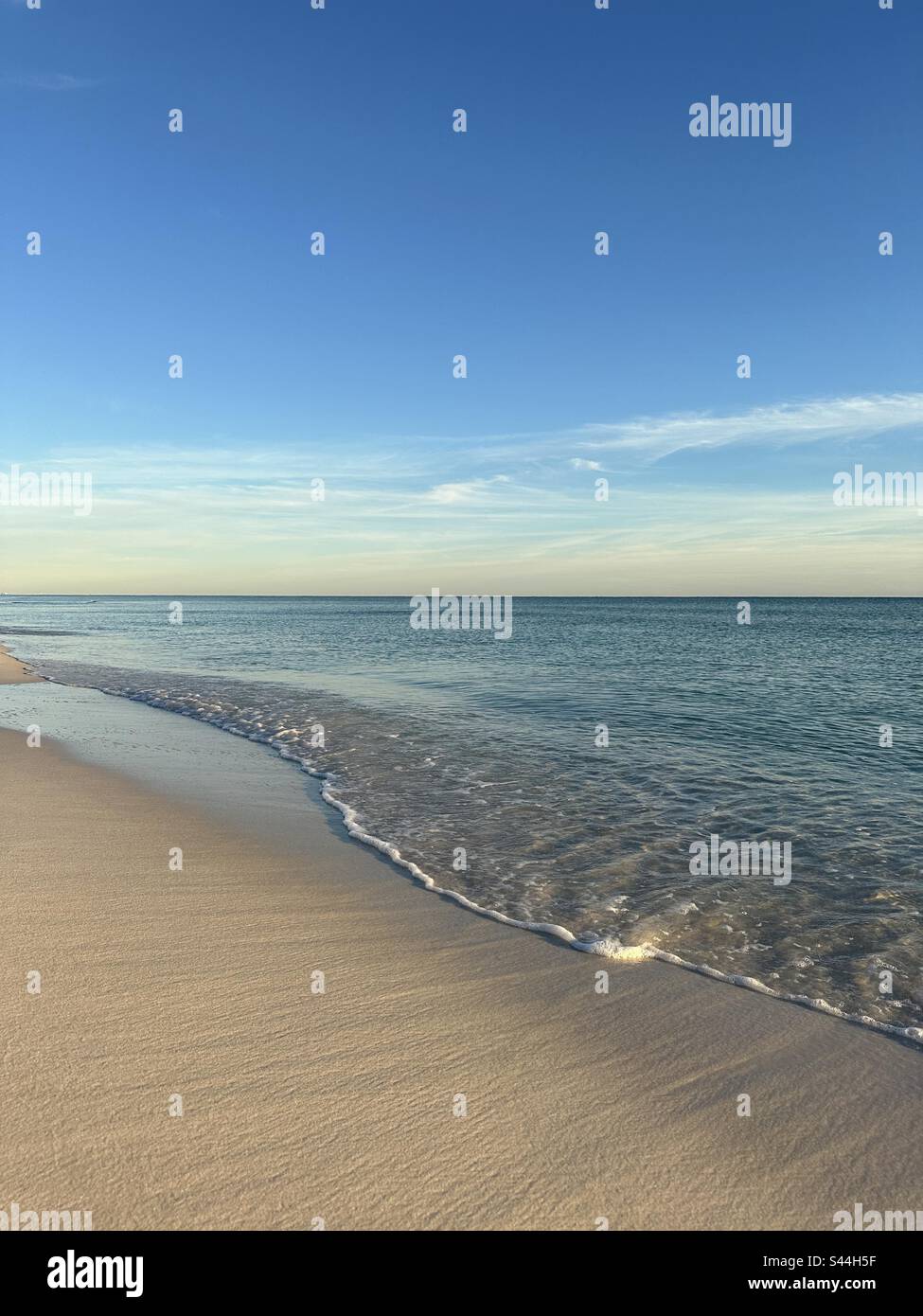 Costa Smeralda Florida i primi cieli al tramonto sul Golfo del Messico Foto Stock