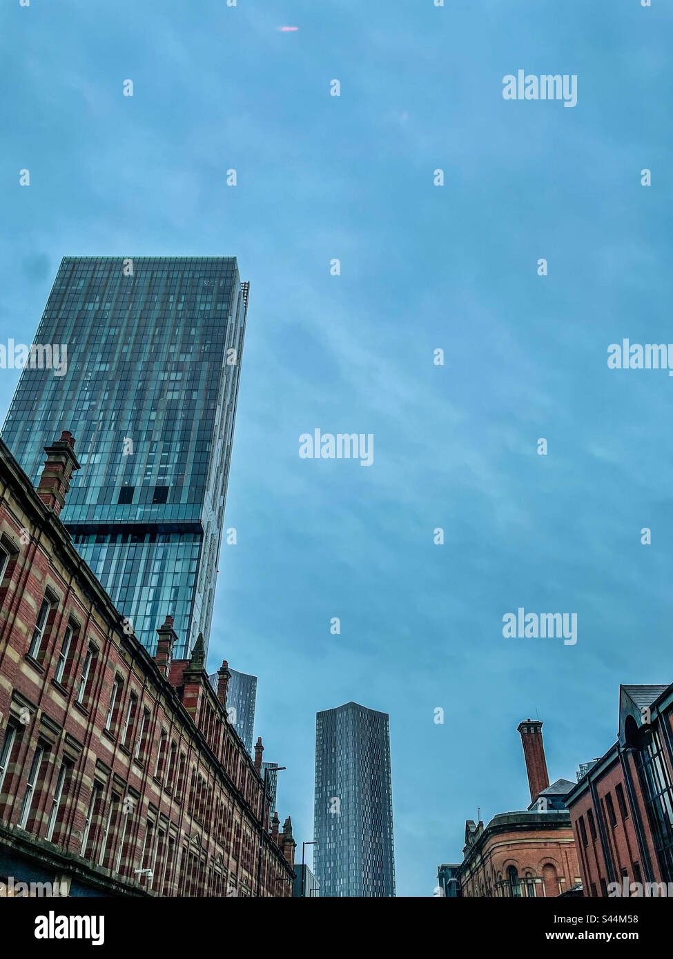 Deansgate, Manchester - Immagine stock catturata con smartphone