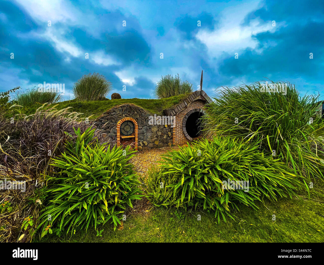 Casa Hobbit Foto Stock