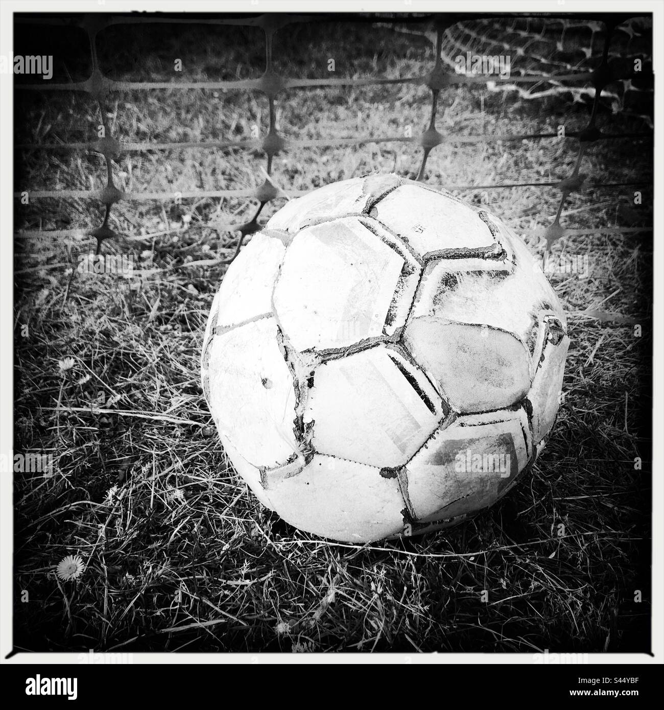 Calcio grungy - Immagine stock catturata con smartphone