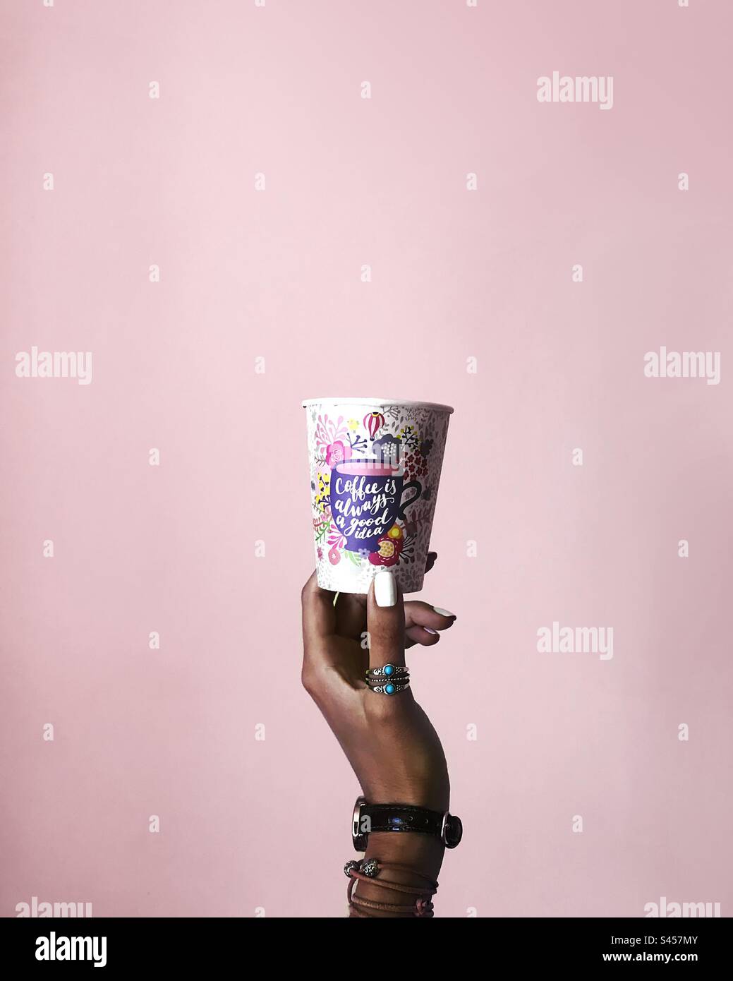 Il caffè è sempre una buona idea Foto Stock