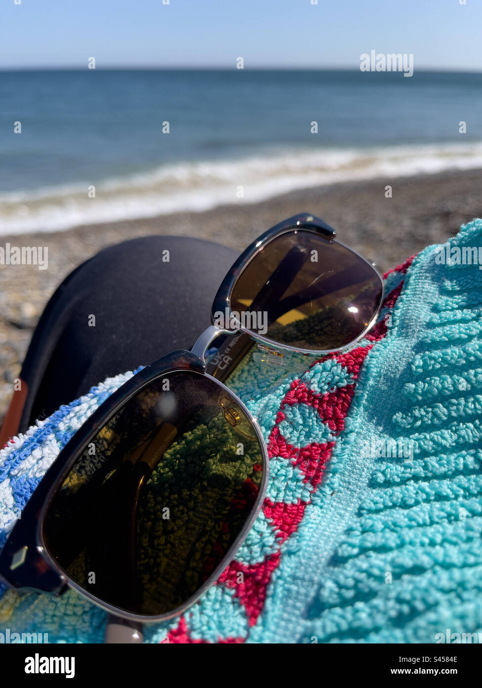 Vita da spiaggia - Immagine stock catturata con smartphone