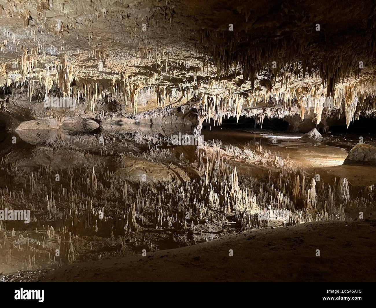 Piscina riflettente delle Luray Caverns Foto Stock