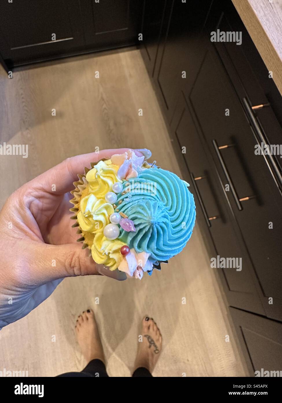 Cupcake colorati Foto Stock