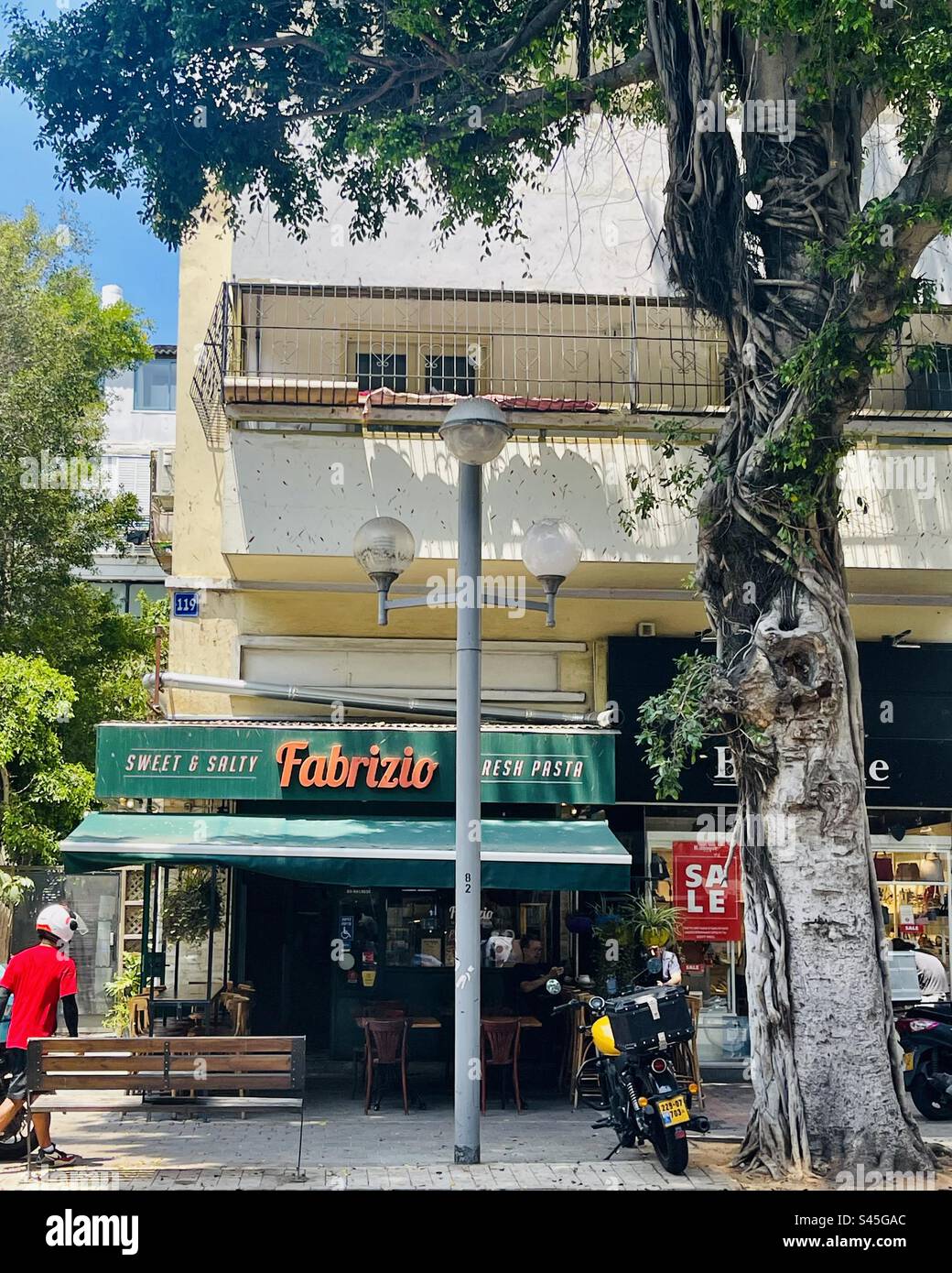 Fabrizio ristorante italiano a Tel Aviv, Israele. Foto Stock