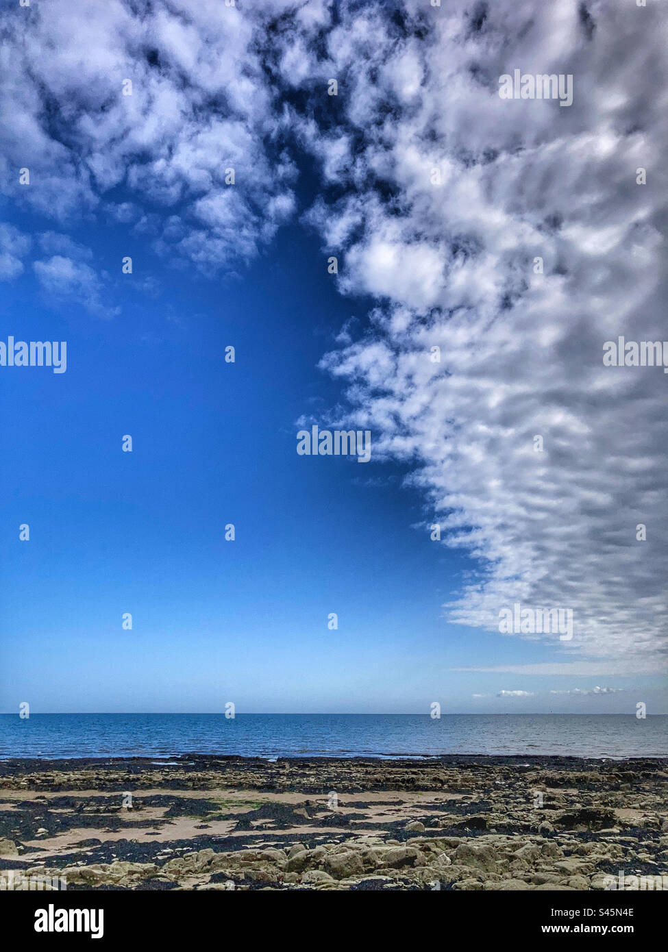 Meteo sulla spiaggia di Danes Dyke East Yorkshire Foto Stock