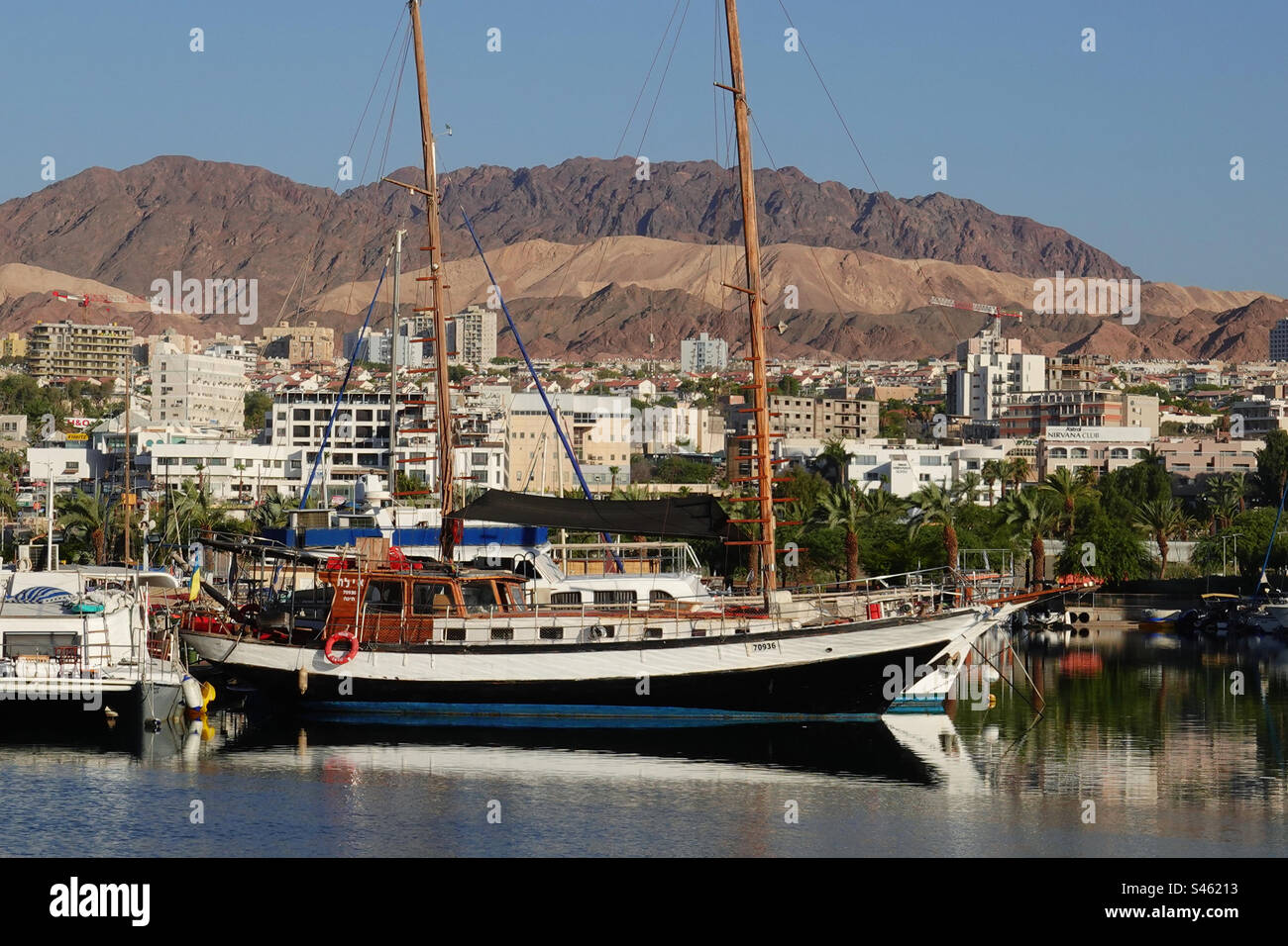 Porticciolo di Eilat Foto Stock