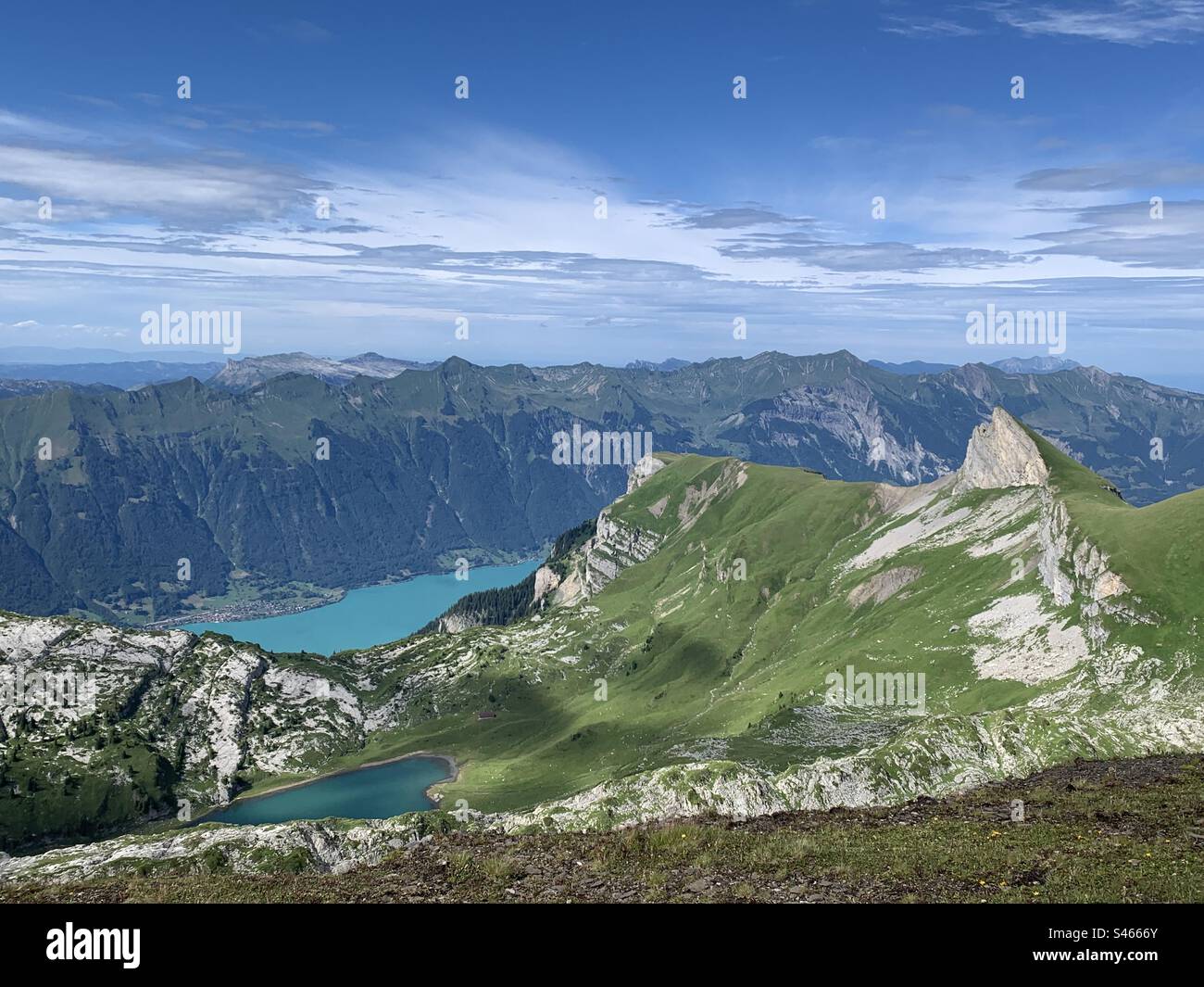 Escursioni a Interlaken Schynige platte Svizzera Foto Stock