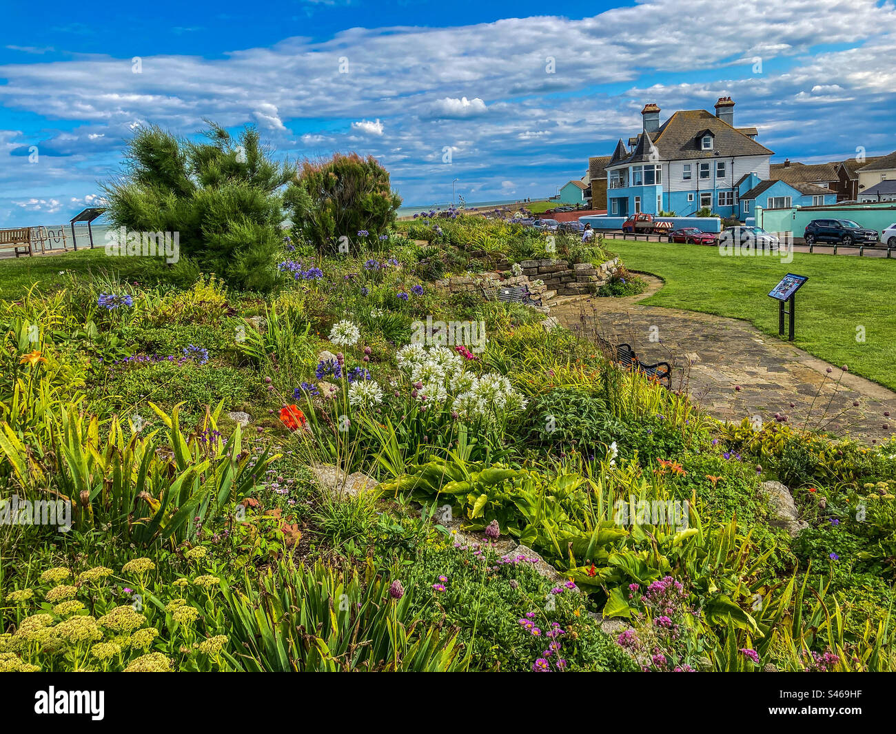 Sandown Community Garden, Deal, Kent Foto Stock