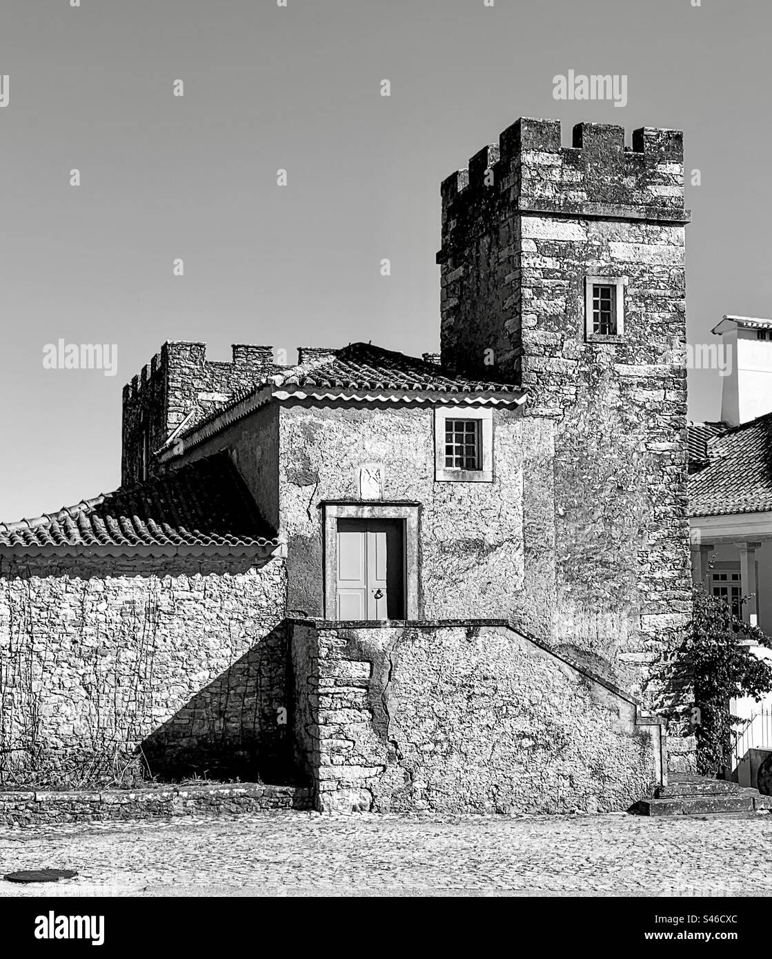 Casa de Torre - parte di un ostello per escursionisti/pellegrini che camminano nel Camino de Santiago, Cortique, Portogallo. Foto Stock