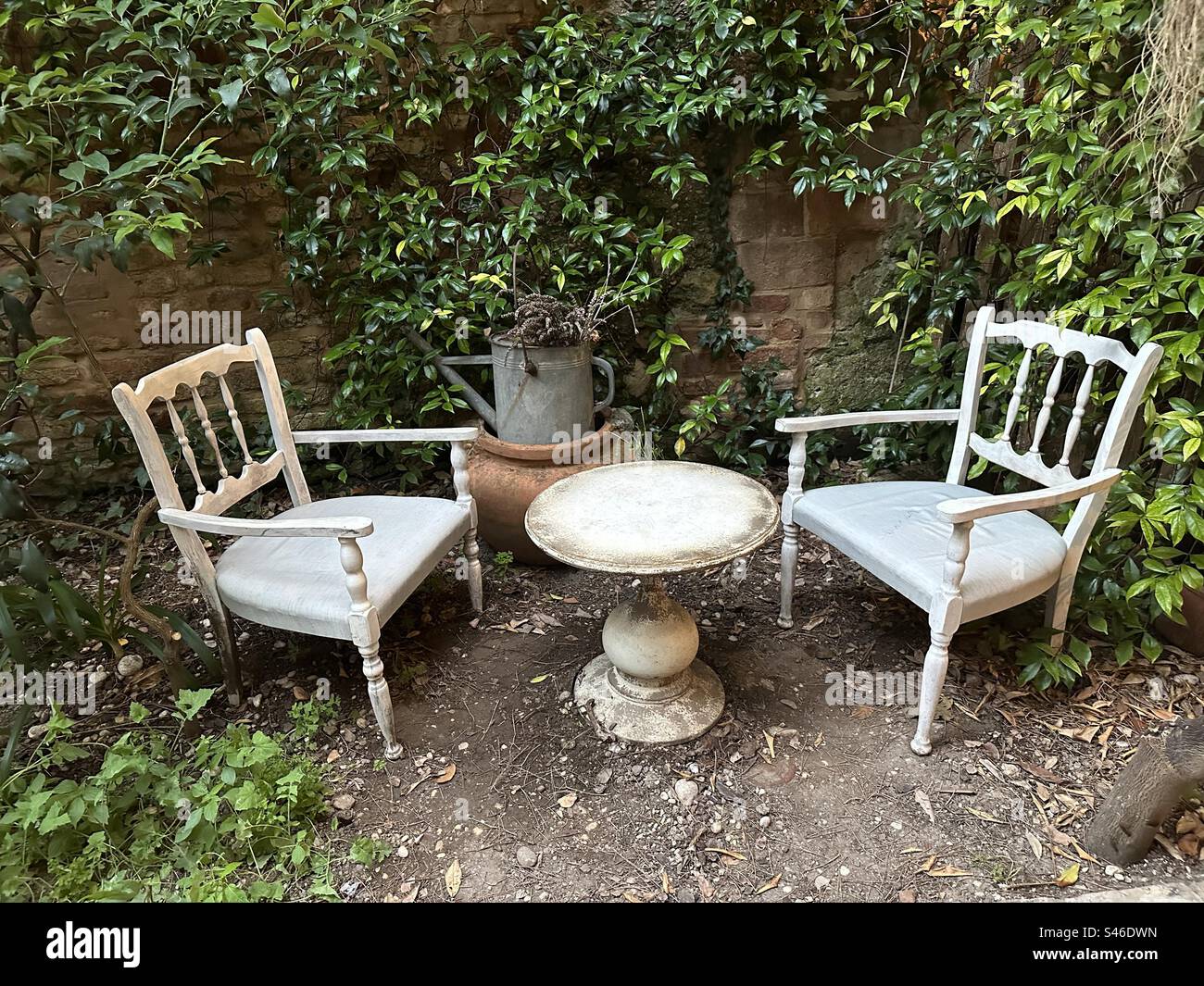 Mobili da giardino Foto Stock