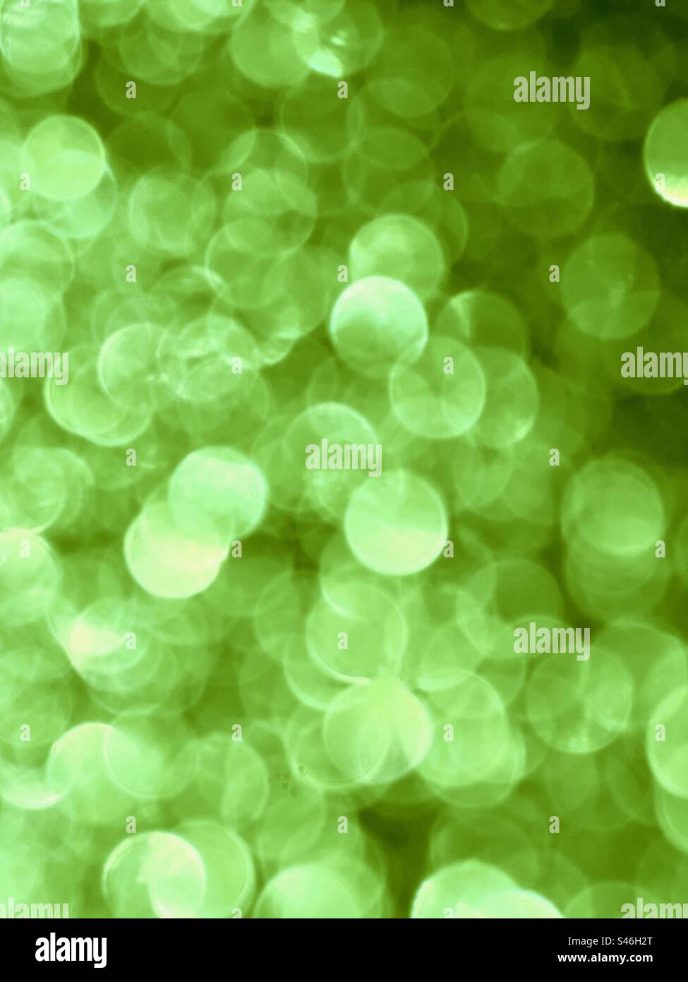 Bokeh verde glitterato - Immagine stock catturata con smartphone