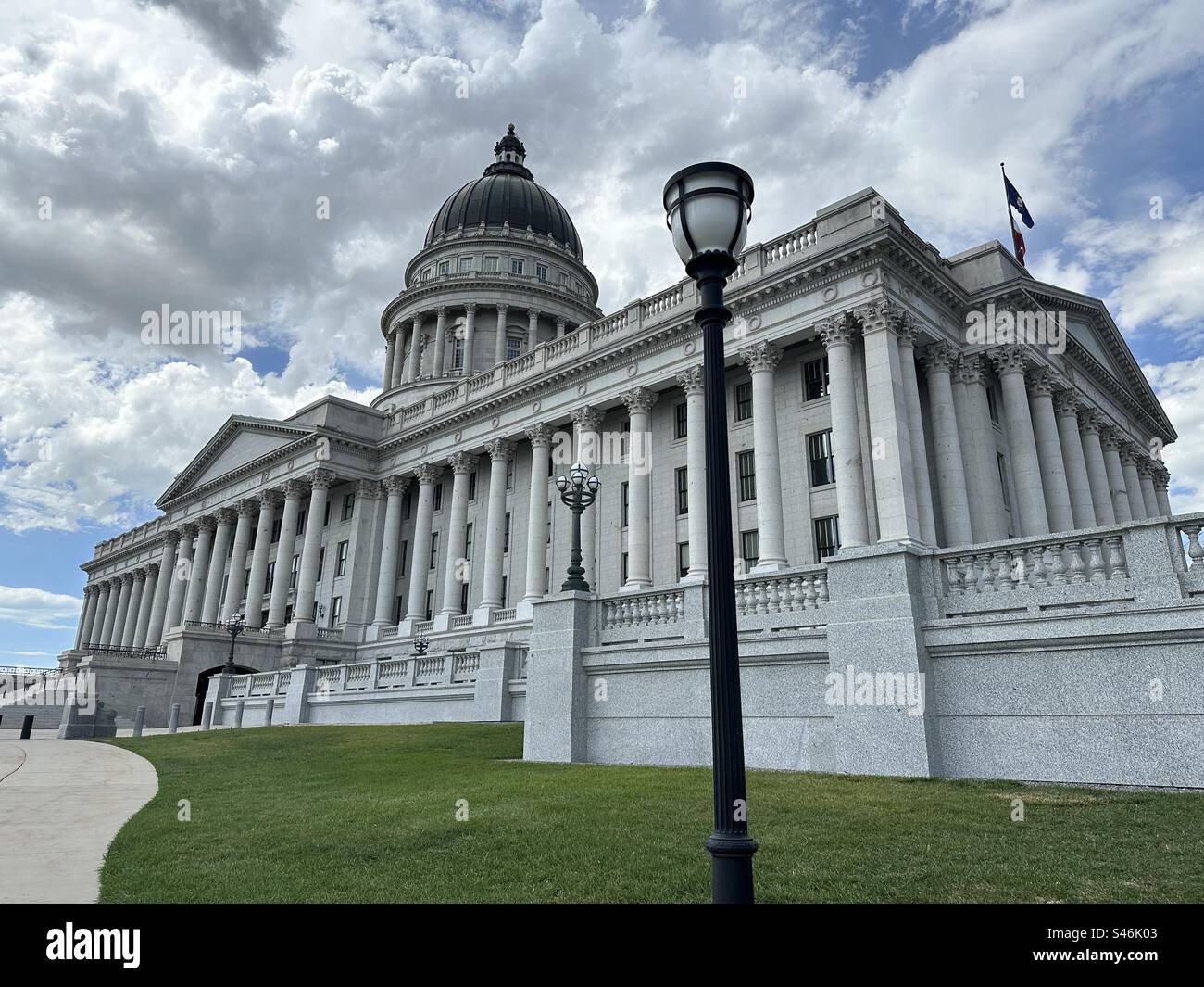 L'edificio del campidoglio dello stato dello Utah a Salt Lake City, Utah. Foto Stock