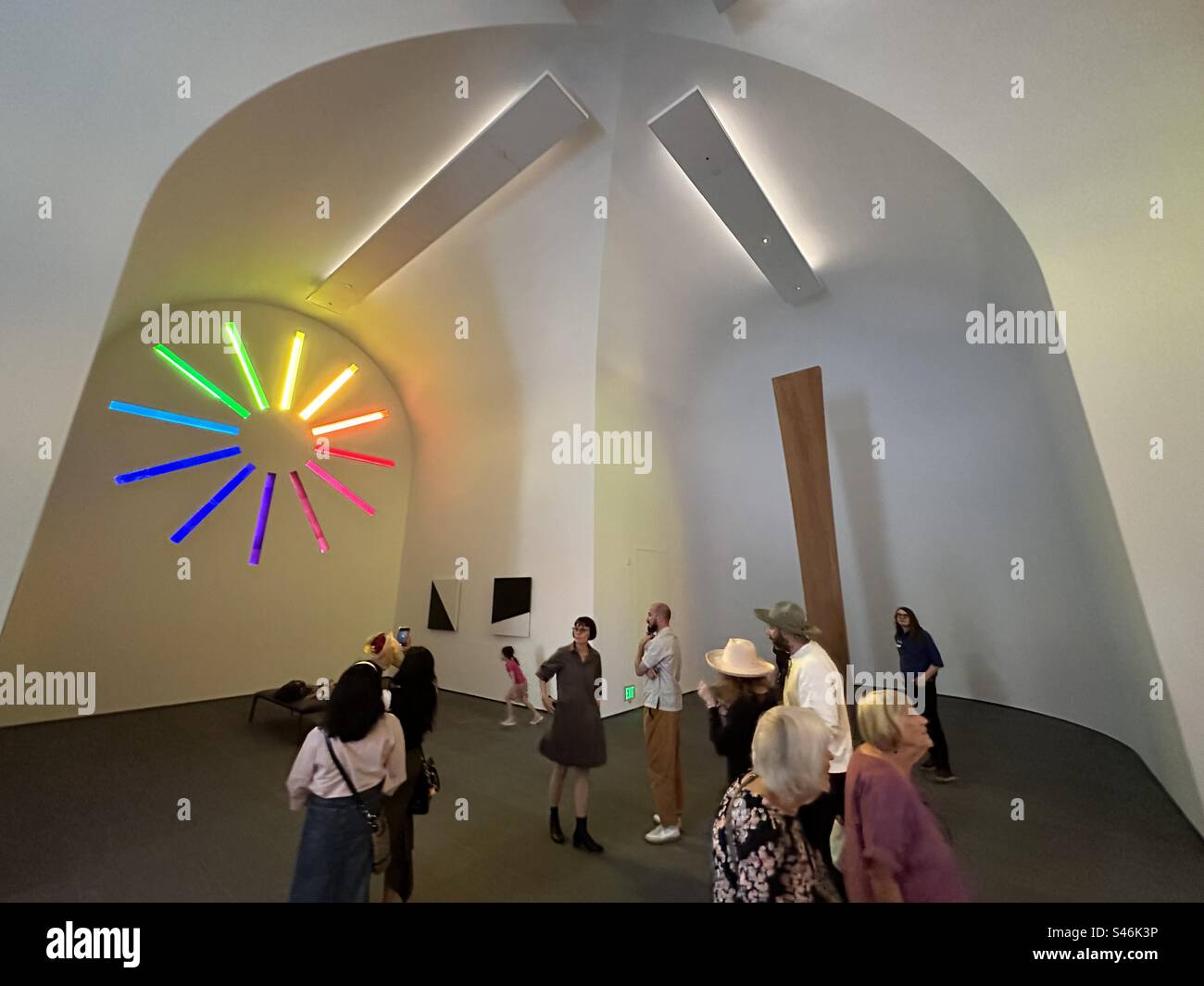 Interno dell'AUSTIN di Ellsworth Kelly al Blanton Museum di Austin, Texas Foto Stock