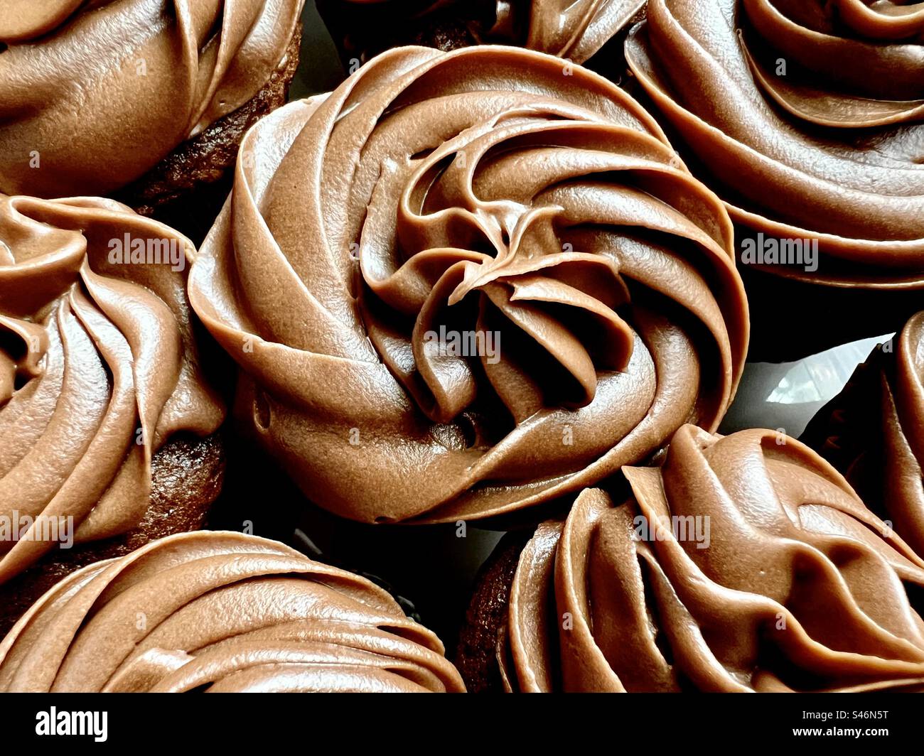 Tortini di cioccolato Foto Stock