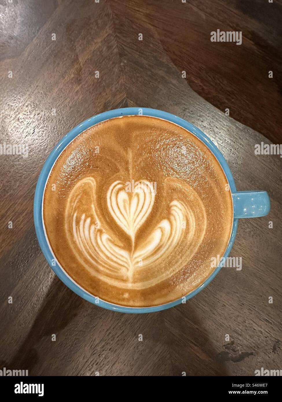 Latte Art Foto Stock