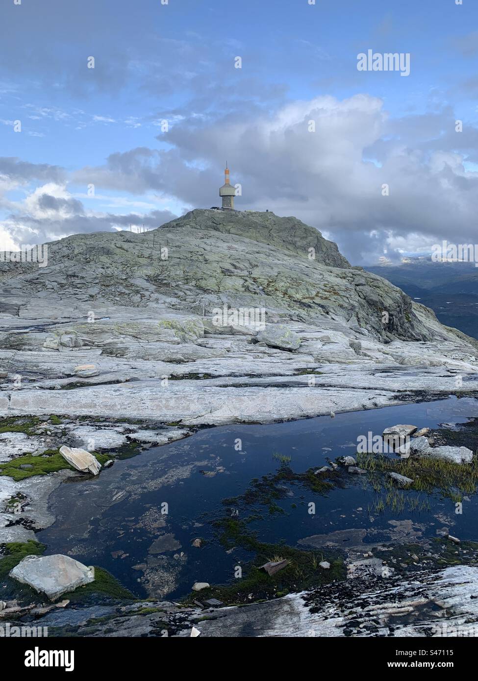 Monte Longahørni voss Norvegia - Immagine stock catturata con smartphone