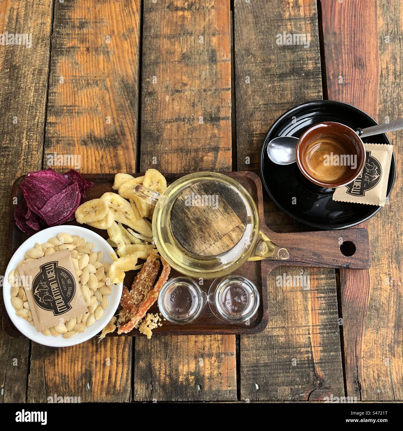 Tè, caffè, frutta secca e semi a Mountain View, da Lat, Vietnam Foto Stock