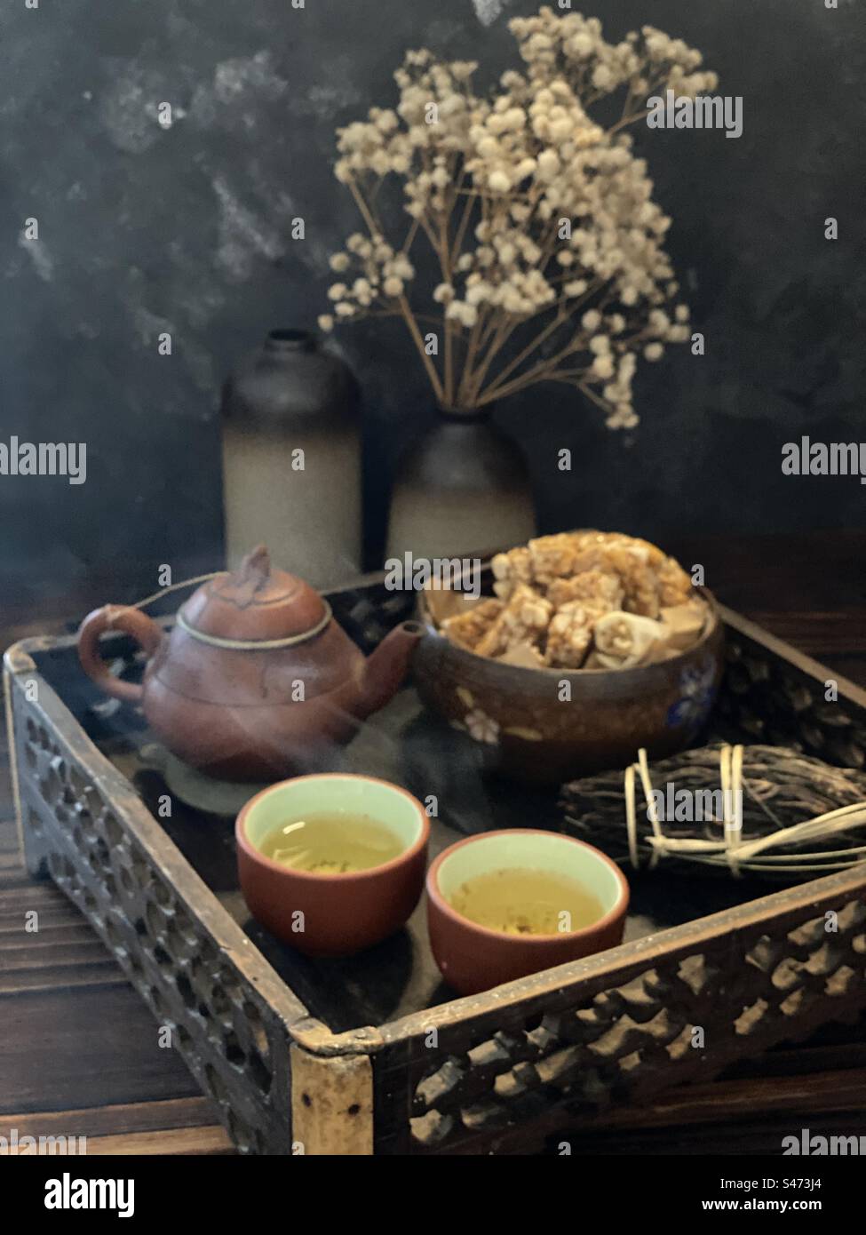 Ora del tè vietnamita Foto Stock