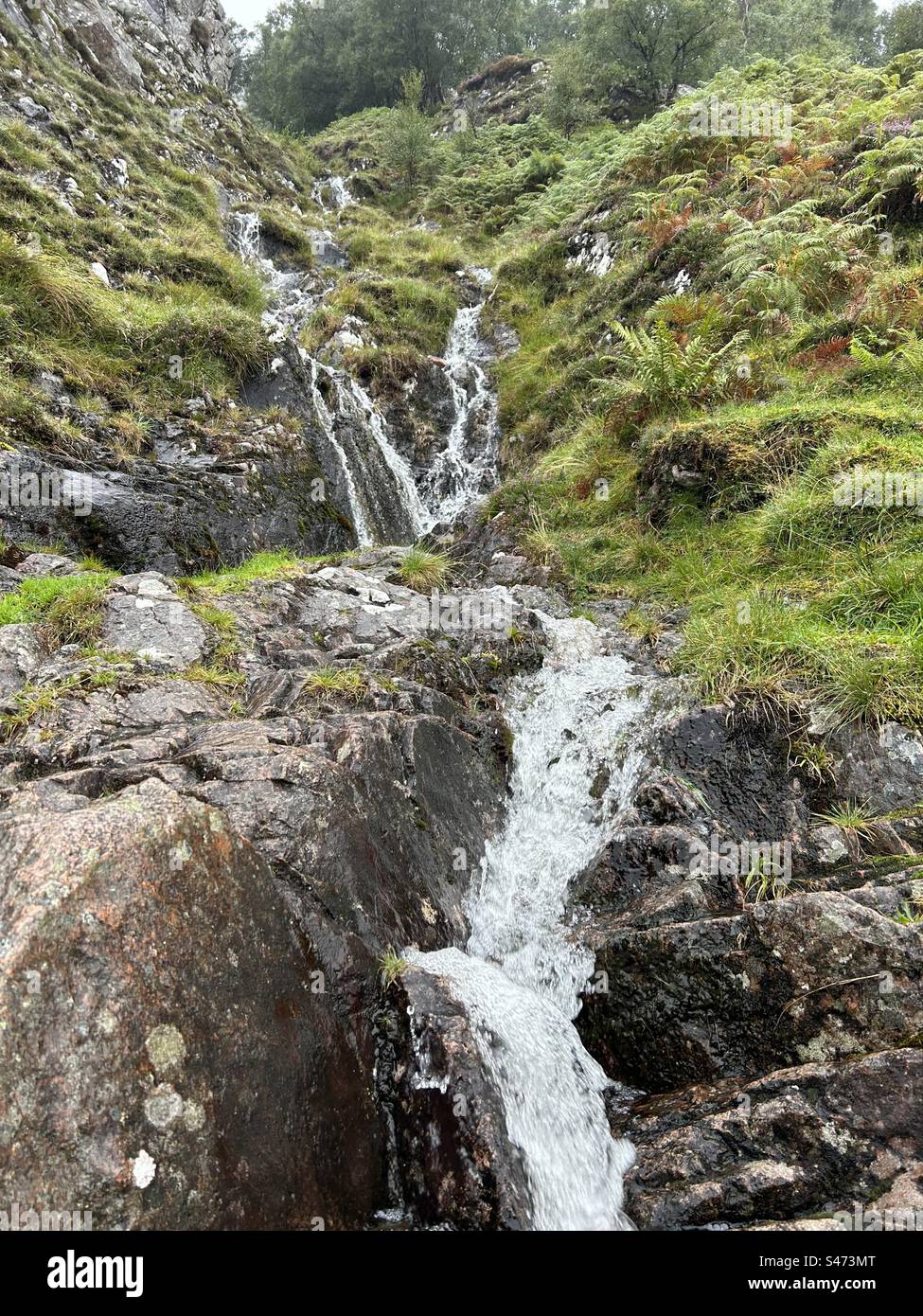 Ben Nevis, vicino a Fort William, Scozia. La montagna più alta del Regno Unito. Attrazione turistica nelle panoramiche Highlands scozzesi. - Immagine stock catturata con smartphone