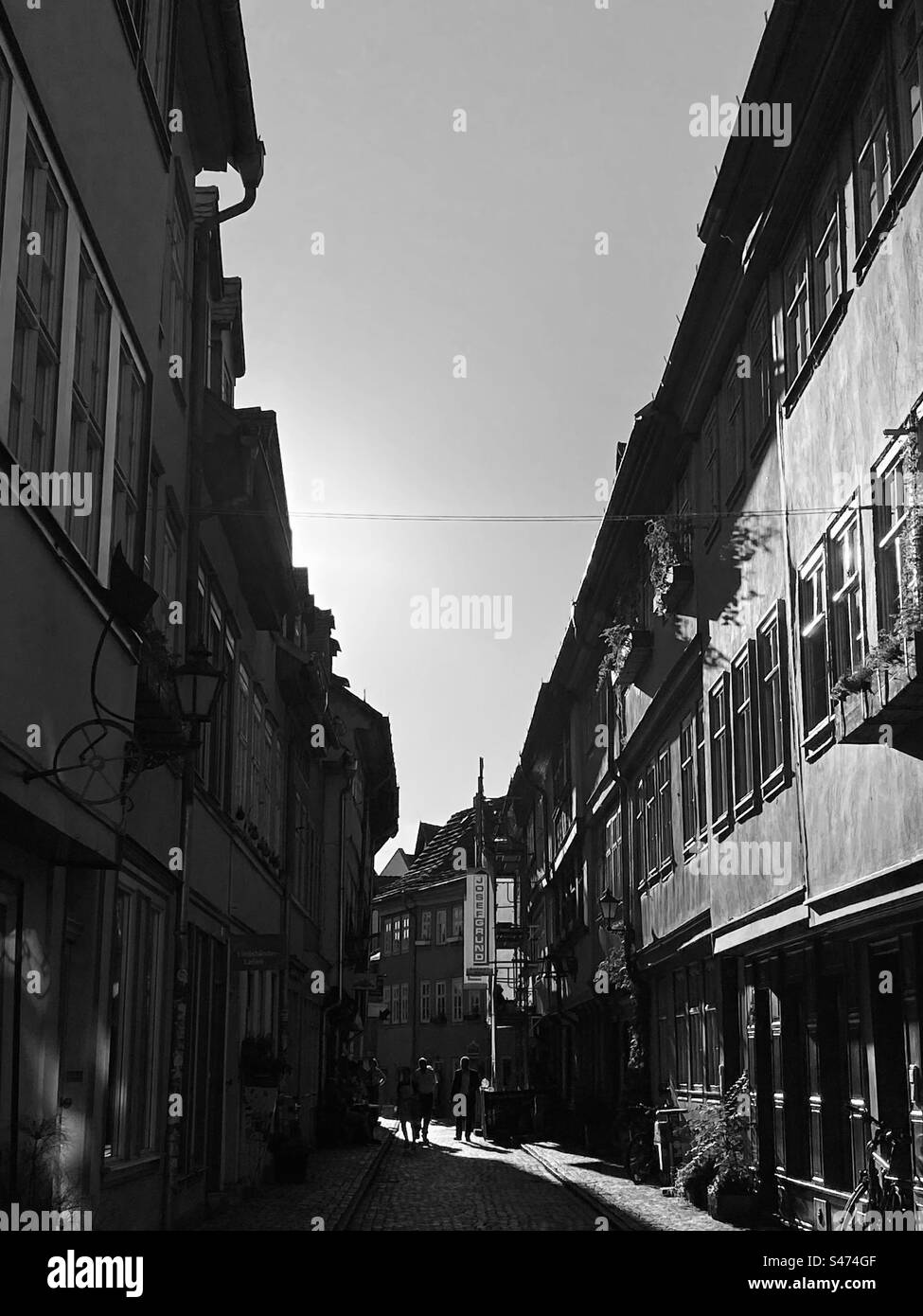 Erfurt Street Foto Stock