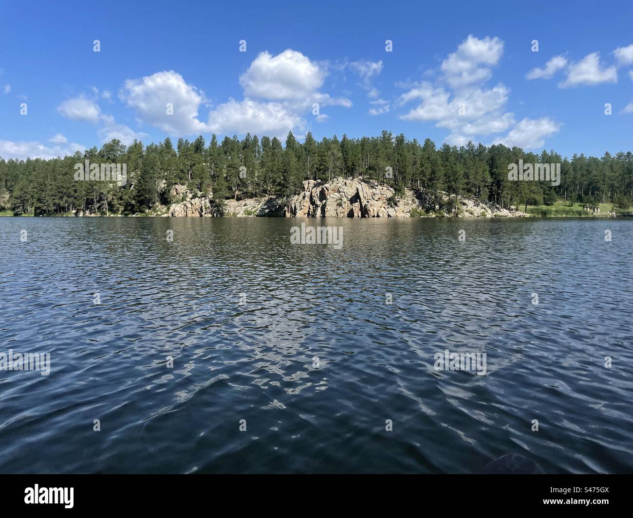 Kayak sul lago Stockade Foto Stock