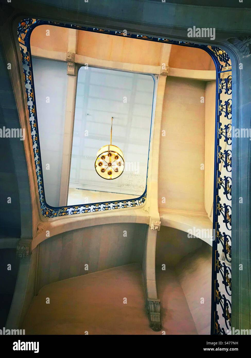 Interno del Palazzo di Versailles, Francia - Immagine stock catturata con smartphone