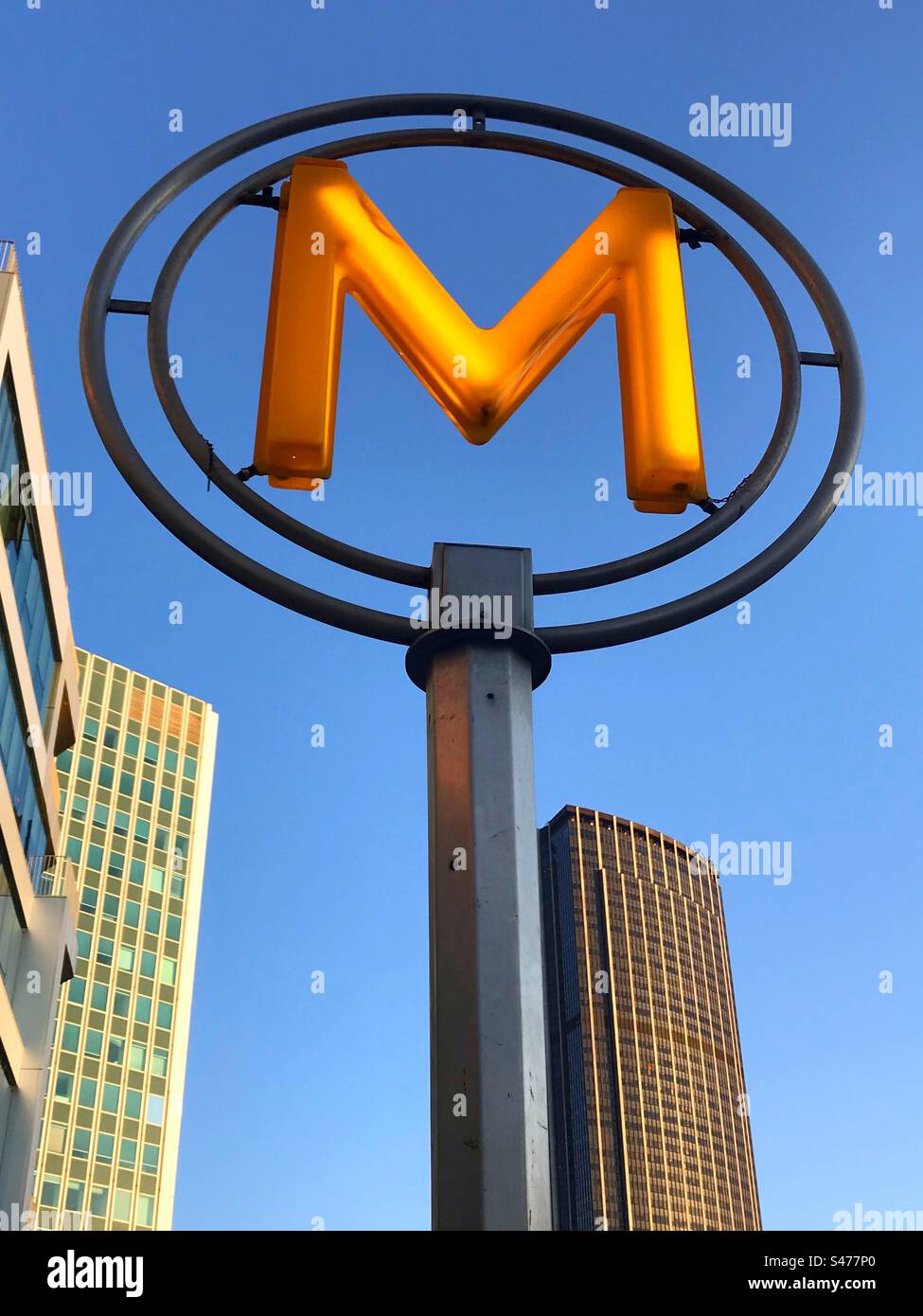 La segnaletica della metropolitana di Parigi Foto Stock