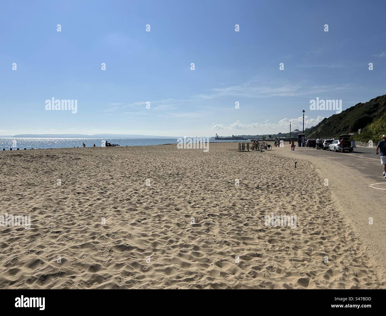 Bournemouth Beach. Bournemouth, Inghilterra, costa meridionale. Foto Stock