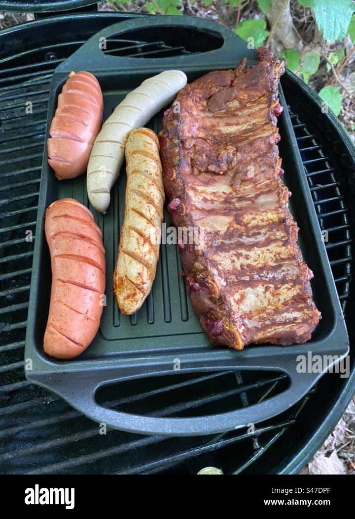 Barbecue! Svizzera! - Immagine stock catturata con smartphone