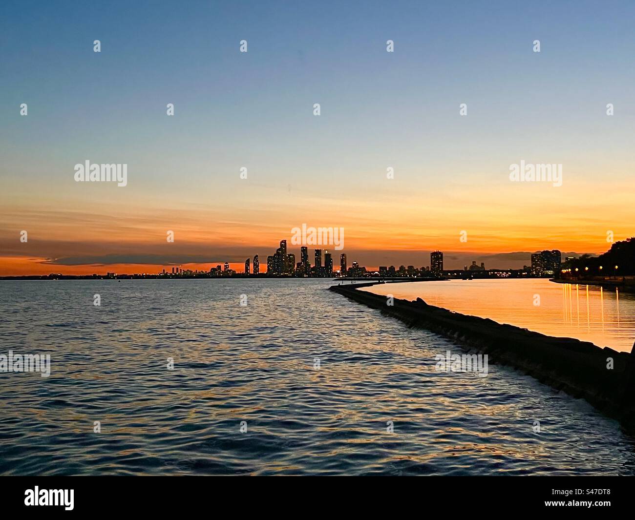 Ontario Place Sunset Lookout Foto Stock