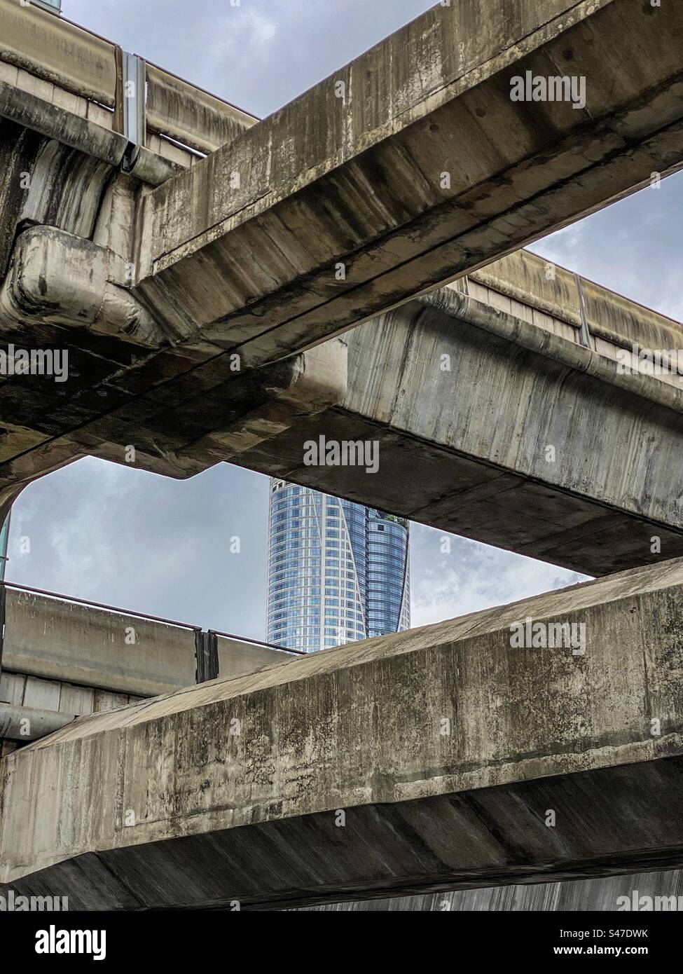 Giungla di cemento, Bangkok Foto Stock