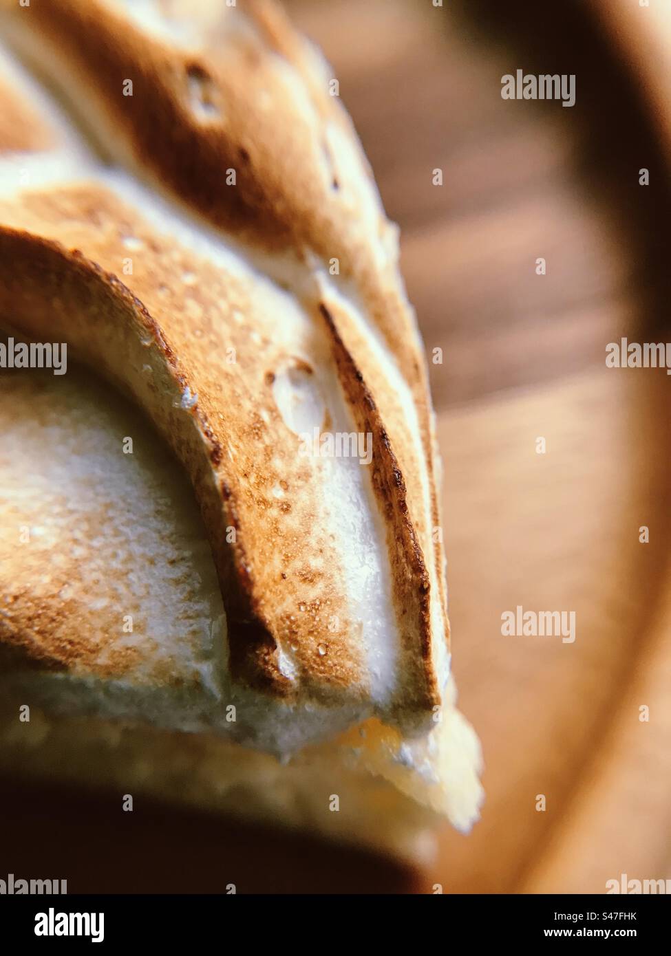 Un primo piano di una torta di pasticceria Foto Stock