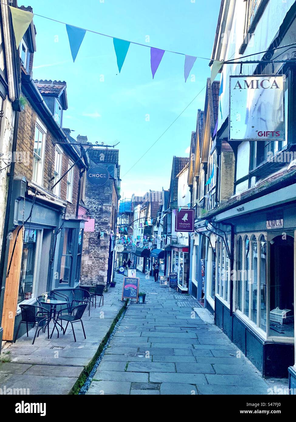 A buon mercato Street, Frome, Somerset Foto Stock