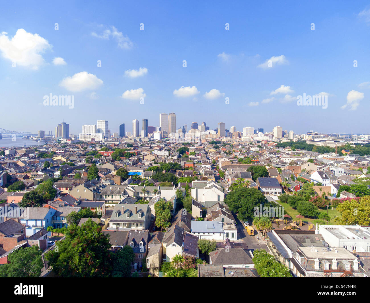 Skyline di New Orleans a luglio Foto Stock