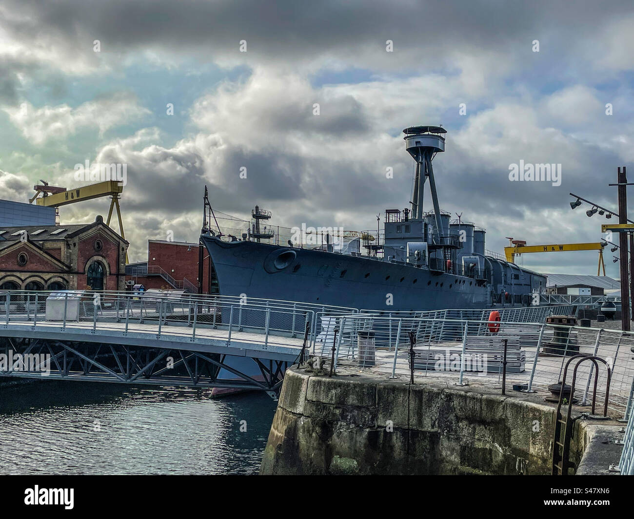 HMS Caroline, Belfast Foto Stock