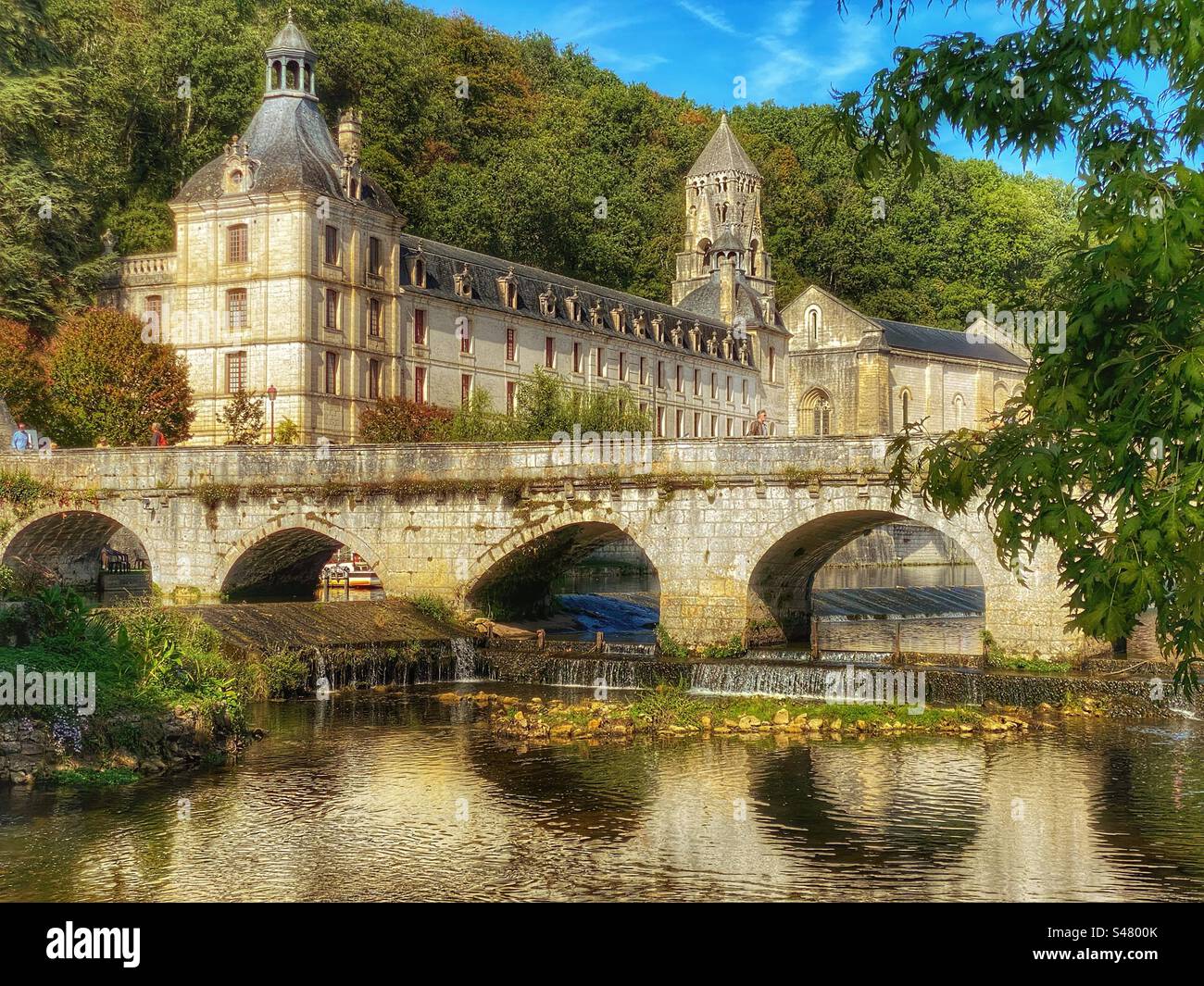 Cattedrale di Brantome Foto Stock