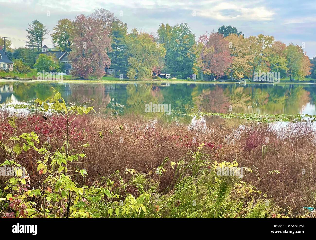 Frains Lake Fall Foto Stock
