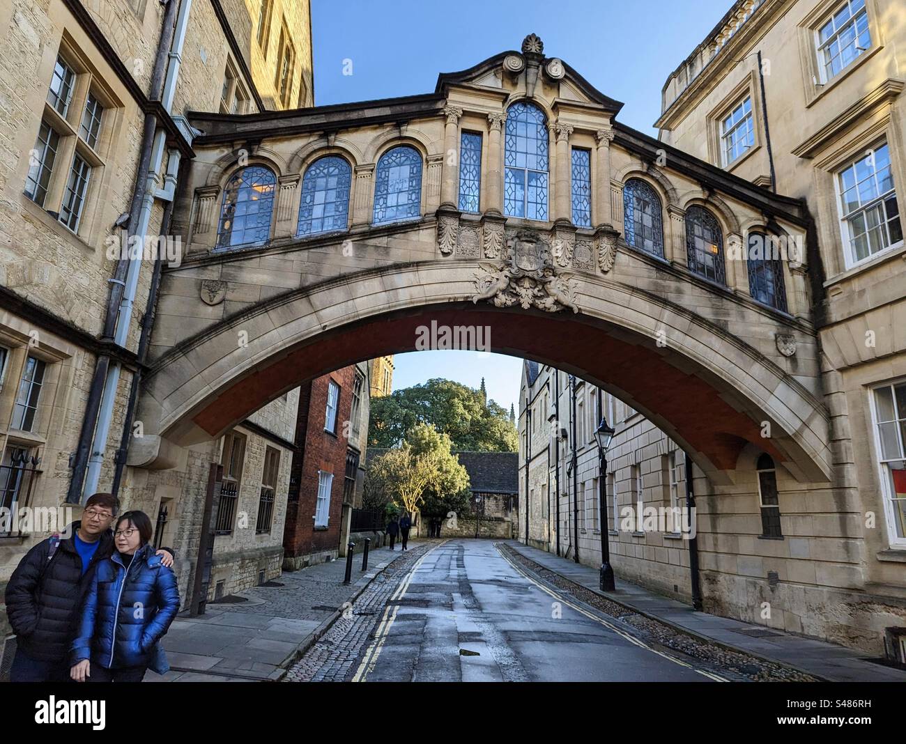 Bridge of Sighs all'Hertford College, Oxford, Regno Unito Foto Stock