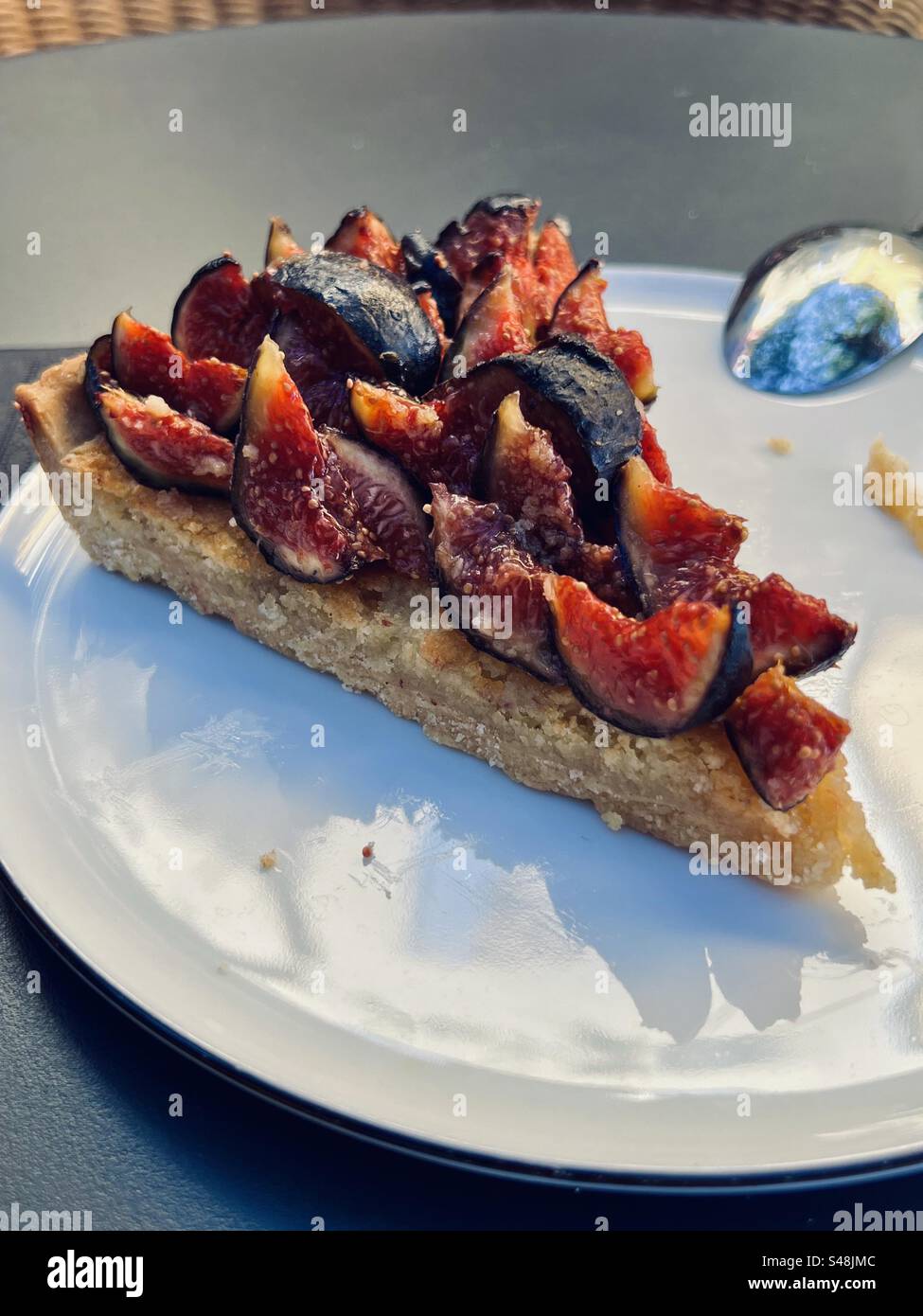 Deliziosa crostata di fichi freschi Foto Stock