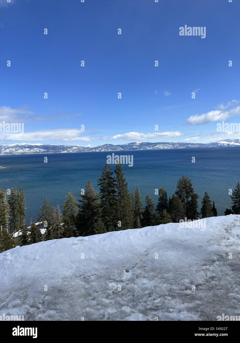 Il bel Lago Tahoe Foto Stock