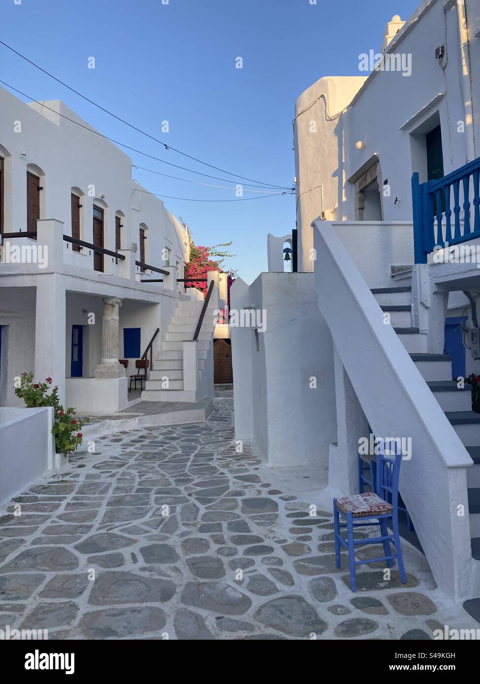 Estate sull'isola di Sifnos, in Grecia - Immagine stock catturata con smartphone