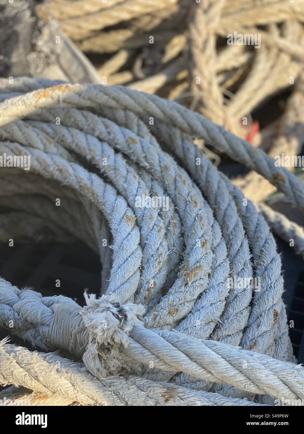 Corde per la navigazione - Immagine stock catturata con smartphone