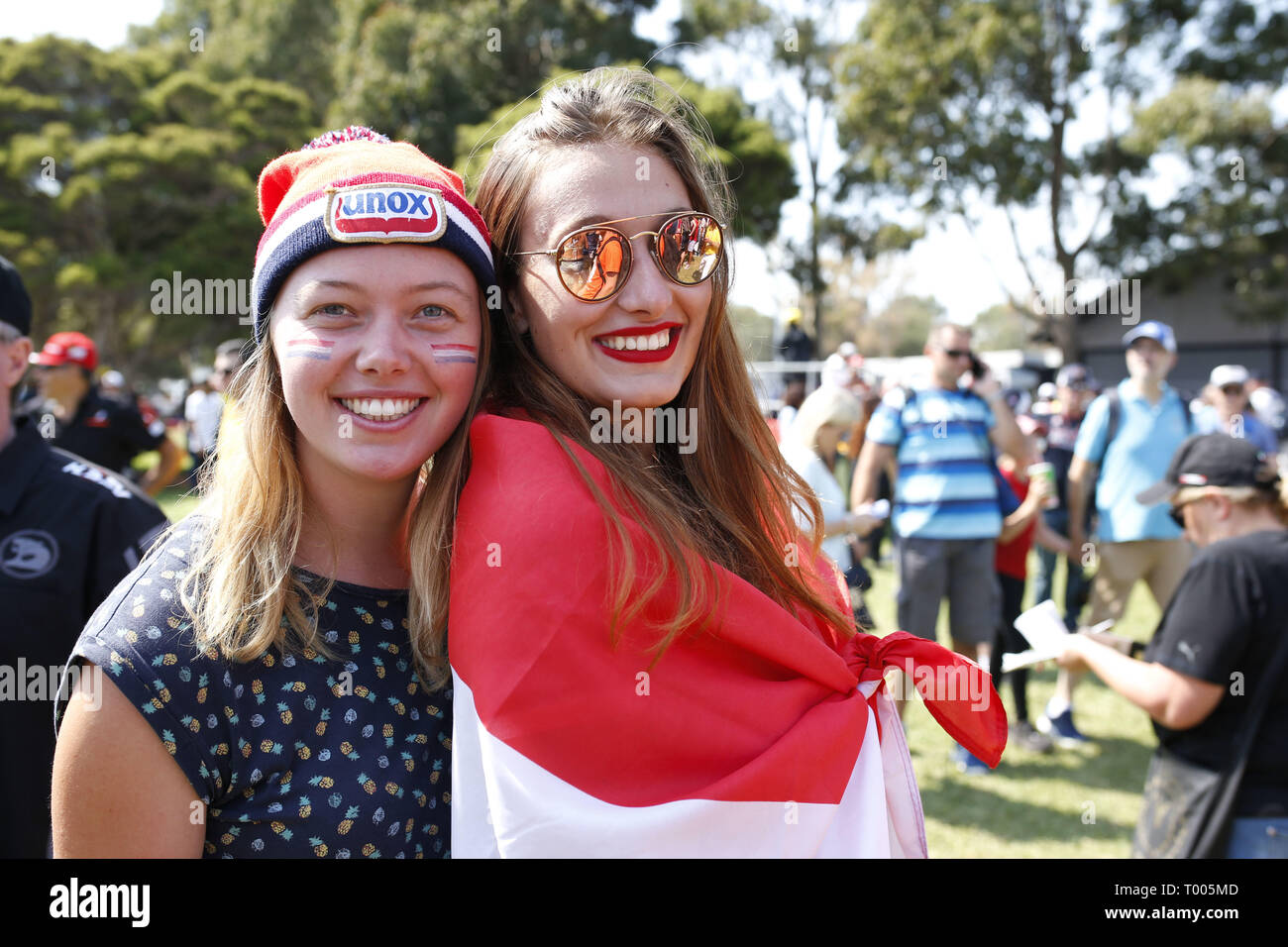 Melbourne, Australia. 16 Mar, 2019. Motorsports: FIA Formula One World Championship 2019, il Gran Premio d'Australia, ventole | Utilizzo di credito in tutto il mondo: dpa/Alamy Live News Foto Stock