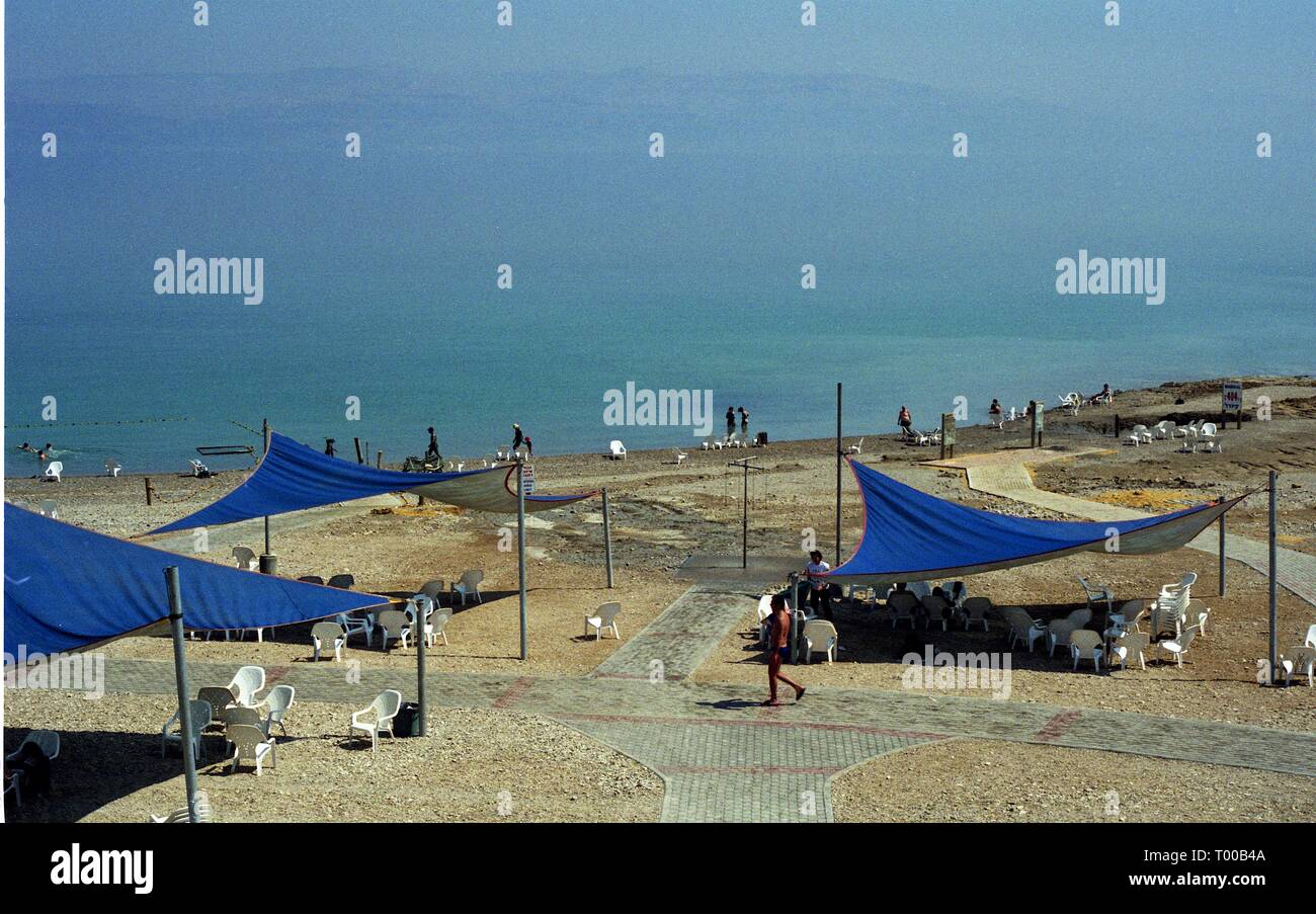 Mar Morto, Israele 1998 Foto Stock