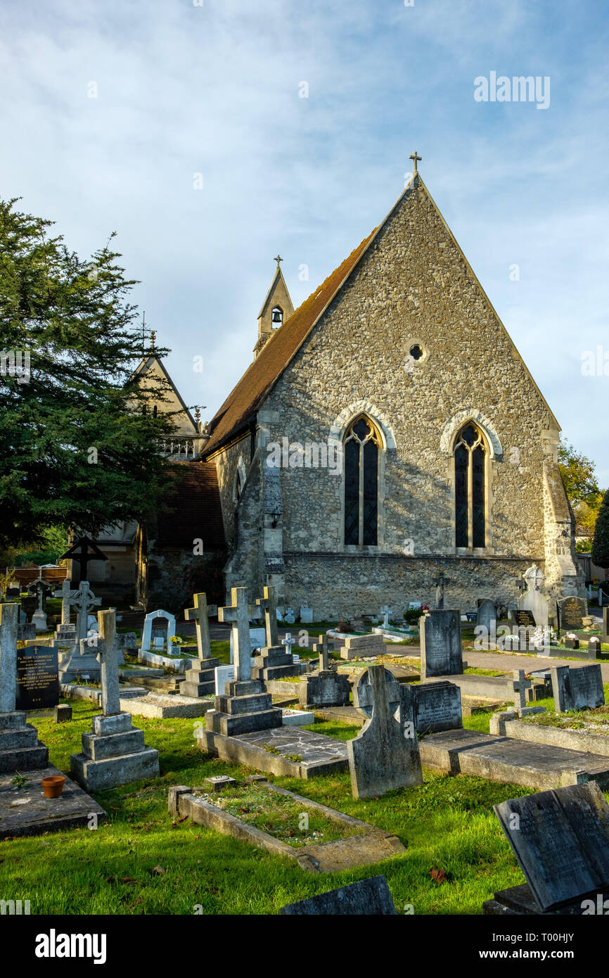 St Marys chiesa cattolica romana, Crown Lane, Chislehurst, Kent Foto Stock