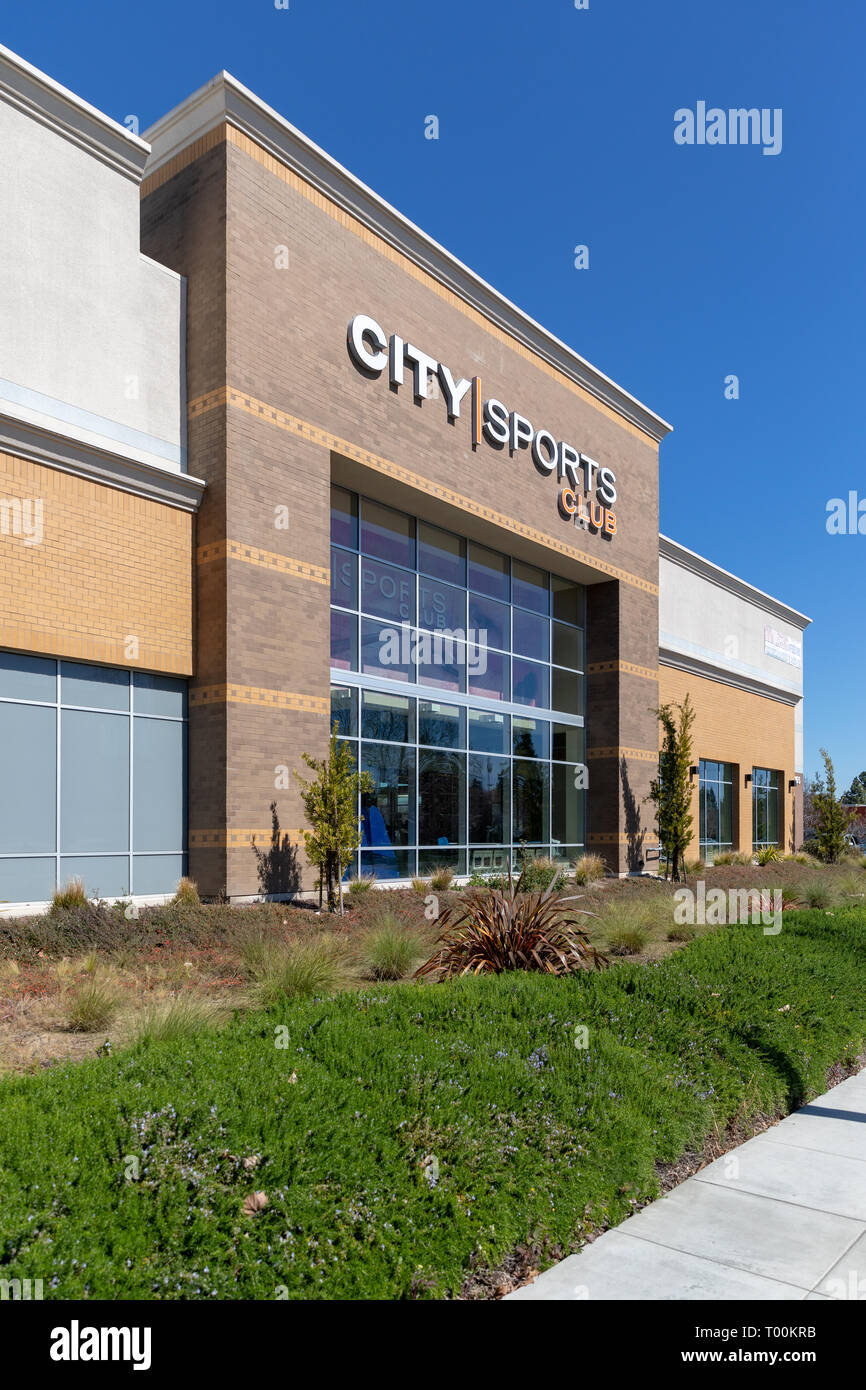 City Club Sportivo, Est Arques Avenue, Sunnyvale, California, Stati Uniti d'America Foto Stock
